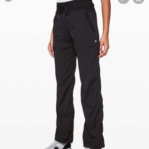 Lululemon black dance studio pant unlined